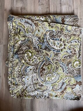 Raymond Waites Paisley Print Decorative in Brown, Green & Blue Duvet